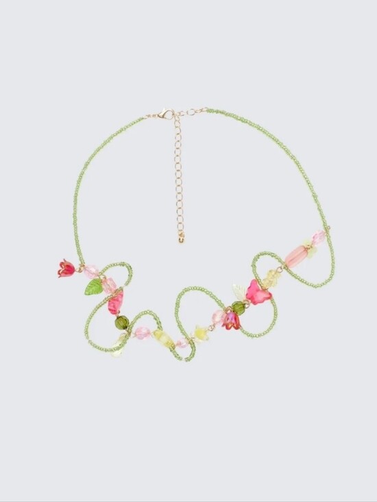Finesse Jewelry - Finesse Marigold Pink Orchid Bead Choker